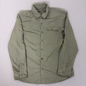 Camel Crown Men’s Quick Dry Nylon Hiking Fishing Shirt Olive Green Size M